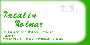 katalin molnar business card
