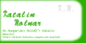 katalin molnar business card